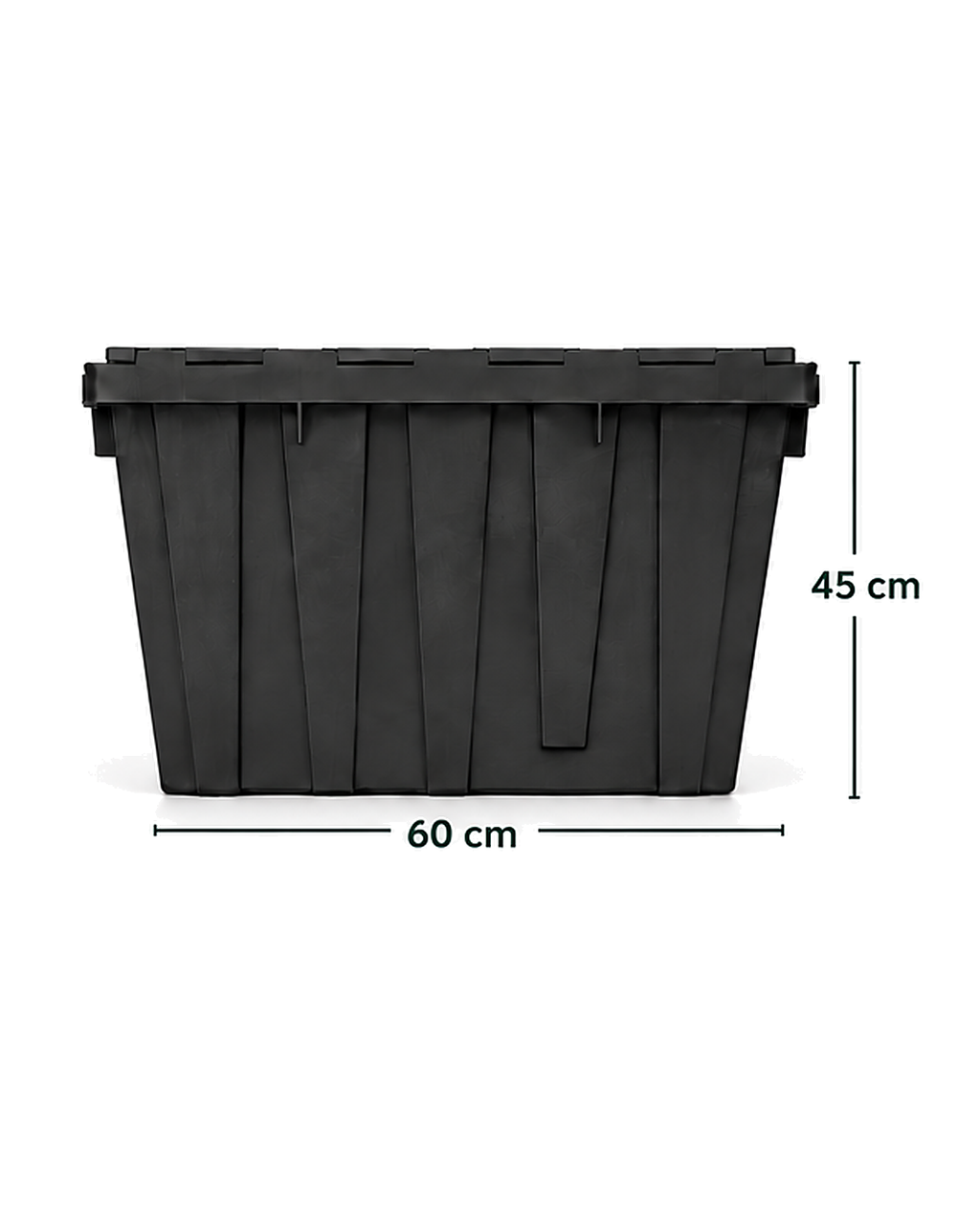 CrateGo crate long side: 60 cm long, 45 cm high